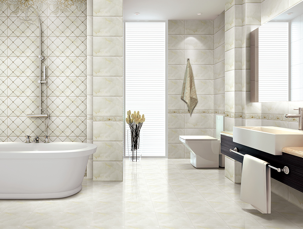 银河集团9873cm瓷砖KPM36009铺贴应用效果