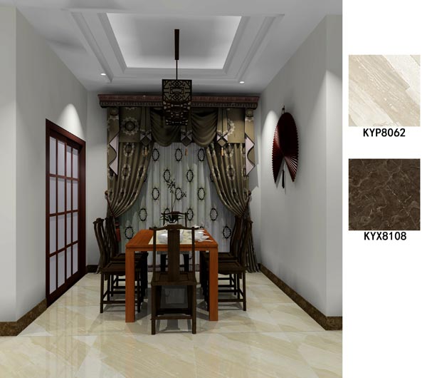 银河集团9873cm家装：佛山保利紫山国际115㎡中式气概装修鉴赏