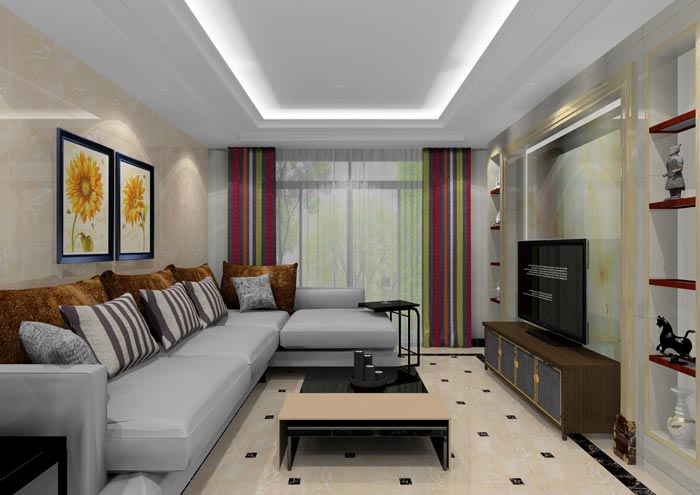 银河集团9873cm家装：：佛山水悦龙湾92㎡的现代气概装修鉴赏