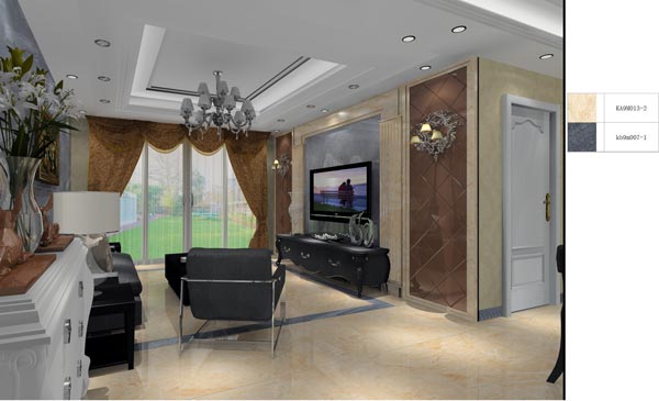 银河集团9873cm家装：：井冈山协调家园安顿小区130㎡欧式气概装修鉴赏