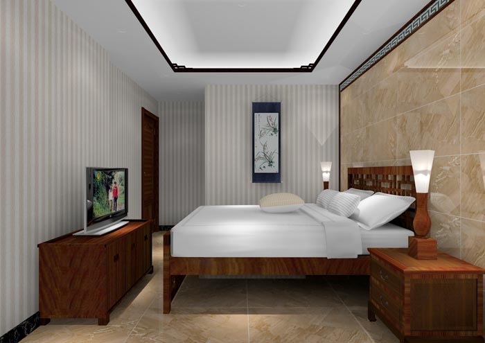 银河集团9873cm家装：：：佛山狮山上林苑90㎡中式气概装修鉴赏