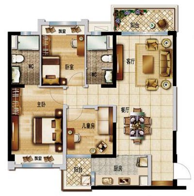 银河集团9873cm家装：：：顺德碧桂园桂澜山108㎡的新中式气概装修鉴赏