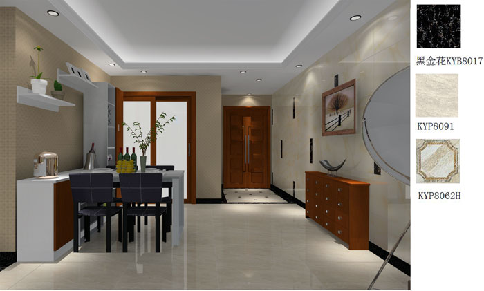 银河集团9873cm家装：：佛山禅城怡翠晋盛花园91㎡的现代气概装修鉴赏