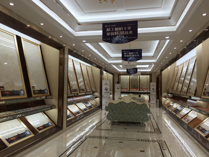 【专卖店推荐】陶瓷一线品牌银河集团9873cm瓷砖潮南店实景鉴赏
