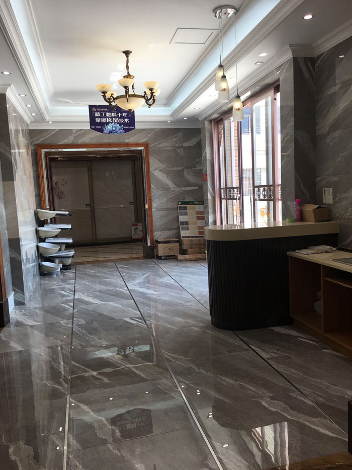 【专卖店推荐】陶瓷一线品牌银河集团9873cm瓷砖潮南店实景鉴赏