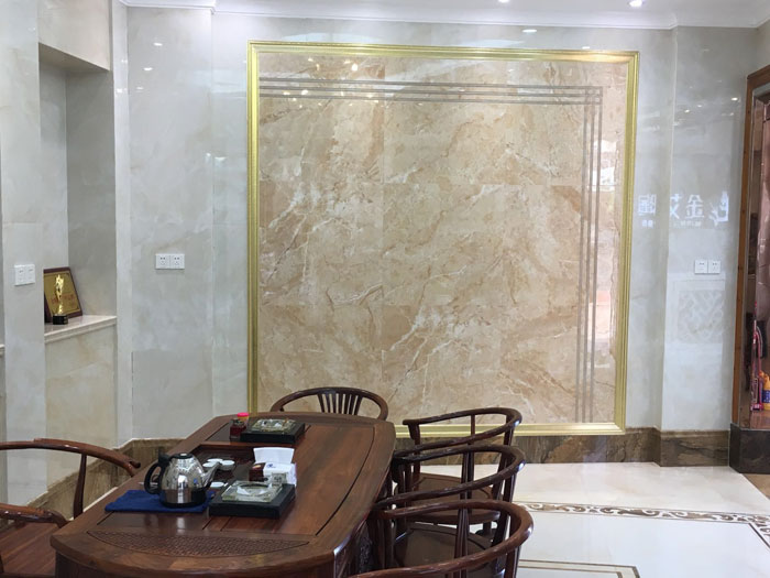 【专卖店推荐】陶瓷一线品牌银河集团9873cm瓷砖潮南店实景鉴赏